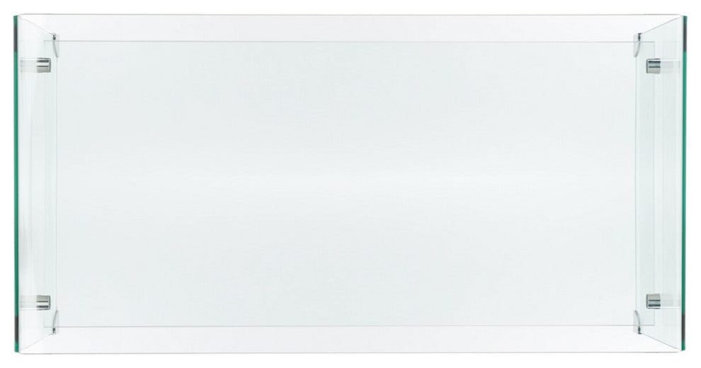 Safavieh Brioni Temp Glass Coffee Table, Clear