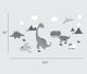 Dinosaur Wall Decal, Scheme A