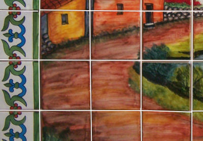 Old Town. Clay Talavera Tile Mural