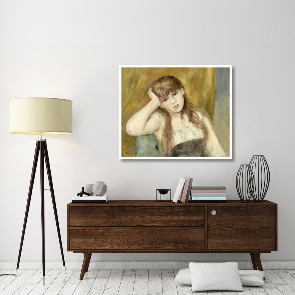 "Young Blond Girl" Digital Paper Print by Pierre-Auguste Renoir, 46"x38"