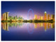 Singapore Skyline and Blue Sky, Cityscape Canvas Art Print, 40"x30"