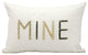 Kathy Ireland E5175 Throw Pillow, White, 12" x 18"