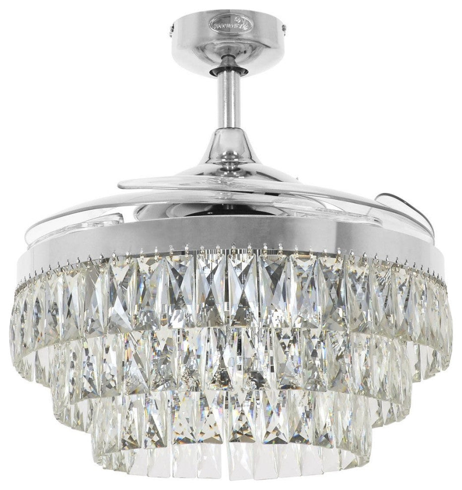 Fanaway Veil 48" Ceiling Fan, Chrome