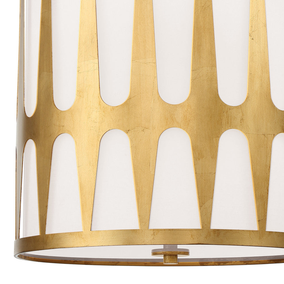 Crystorama Lighting Group ROY-805 Royston 4 Light 17"W Pendant - Black