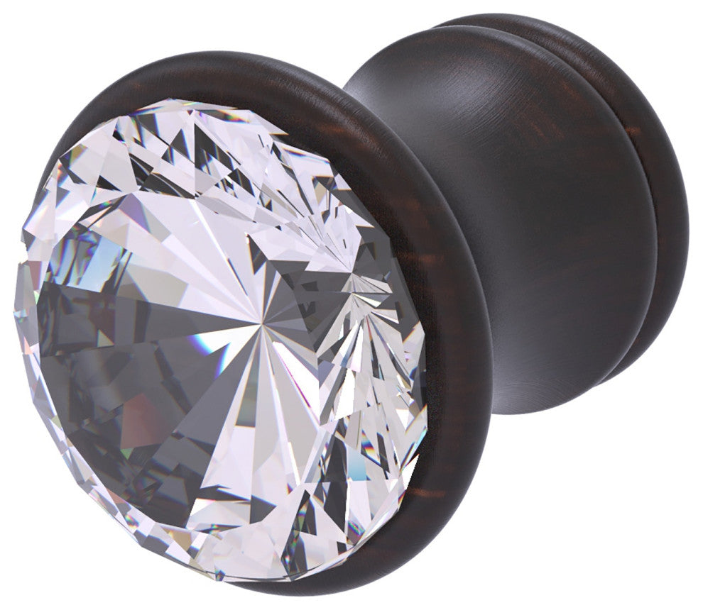 Carolina Crystal Cabinet Knob, Venetian Bronze