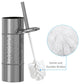 nu steel Round Shape Stainless Steel Toilet Brush Holder