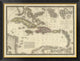 "Iles Antilles ou des Indes Occidentales, 1828"  by Adrien Hubert Brue, 40x31"