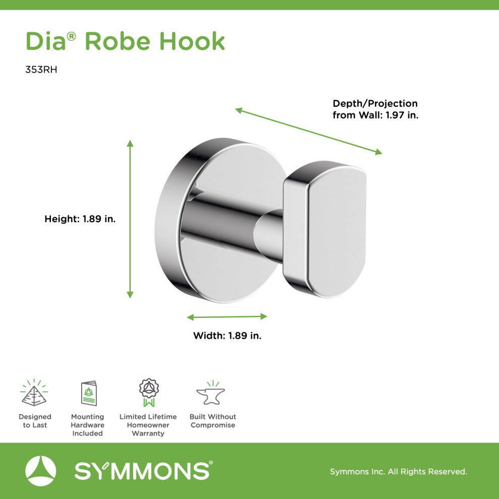 Bath Hardware, Toilet Paper Holder, Robe Hook, Towel Bar & Ring