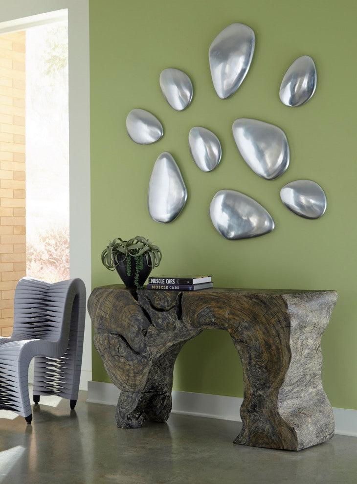 River Stone Wall Tile, Aluminum, Small