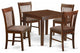 5 Pc Kitchen Table Set - Square Table And 4 Dining Chairs
