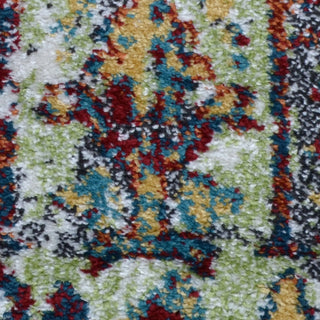 MACHINE MADE HEATSET POLYPROPYLENE AREA RUGS -Multicolor,Contemporary Design, [Rectangle] 4'x6'