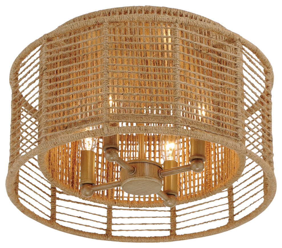 Jayna 4 Light Burnished Silver Ceiling Mount