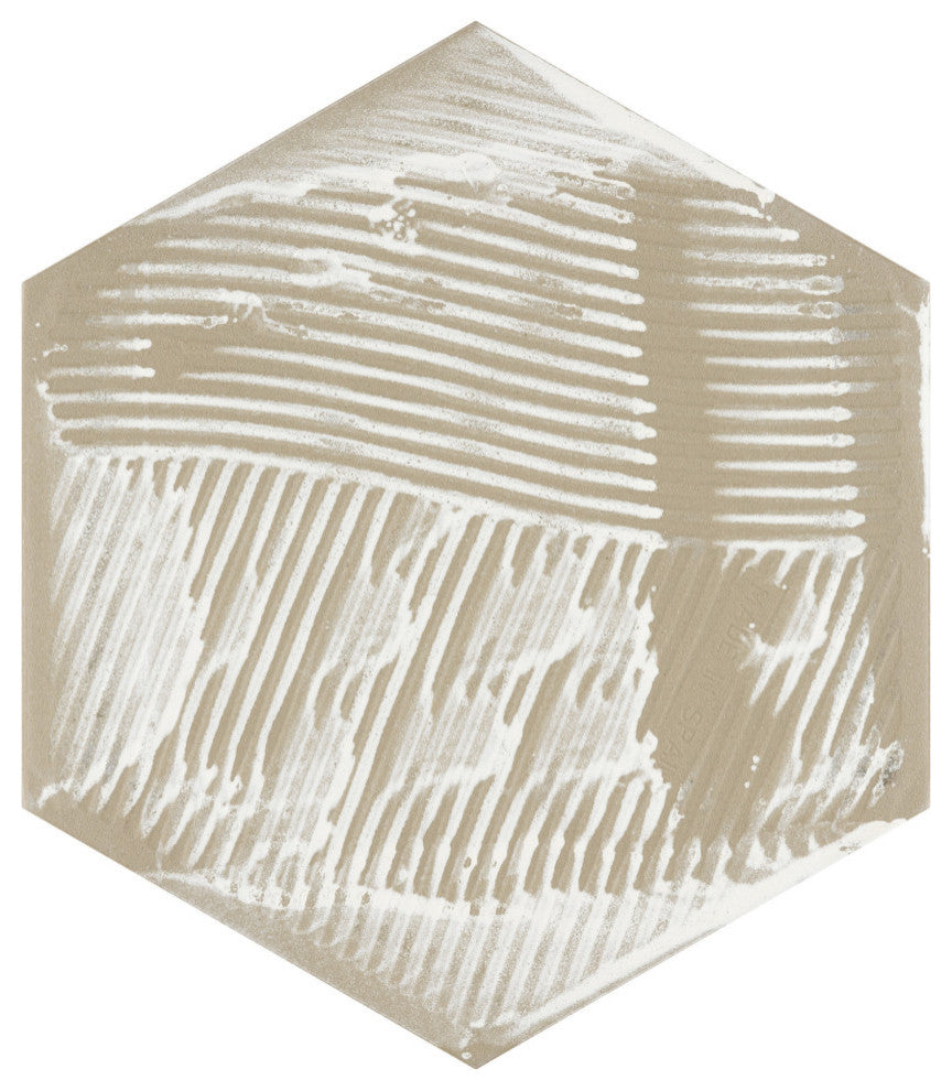 Sonar Hex Porcelain Floor and Wall Tile Sample