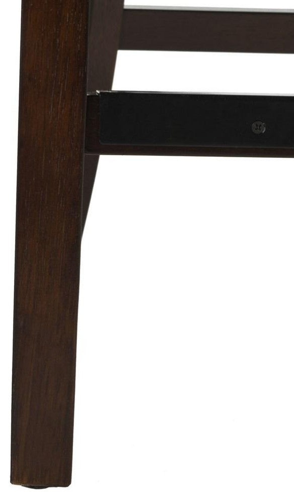 Safavieh Eleni Tufted Counterstool, Navy/Espresso