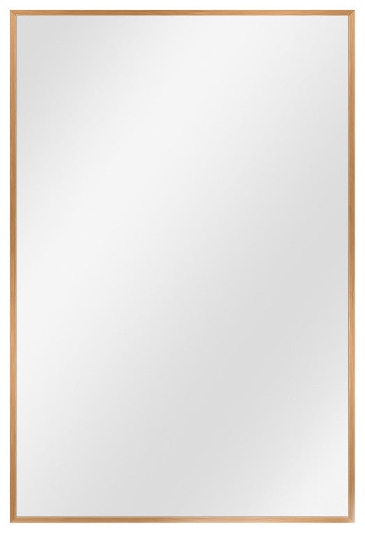 Gold Rectangular Wall Mirror
