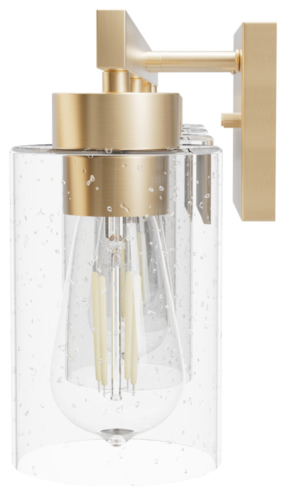 Hartland Alturas Gold With Seeded Glass 4 Light Vanity Wall