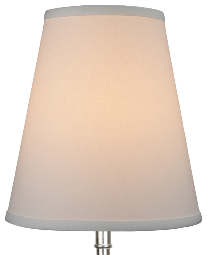 Fenchel Shades 6"x10"x11" Spider Attachment Empire Lamp Shade, Linen White