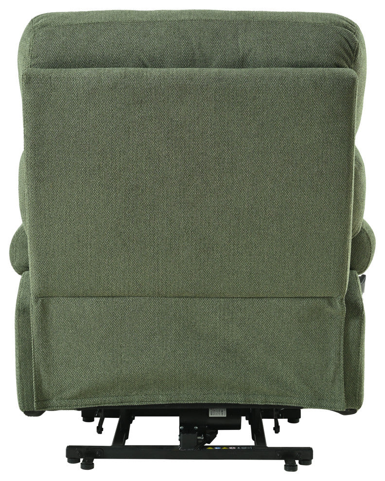 GDF Studio Oversized Power Lift Recliner Chair for Seniors, Remote Control, Dark Green