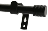 Adjustable Spire Curtain 5/8" Rod, 84"-120", Black