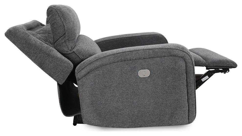 Polaris Slate Power Reclining Sofa and Two Recliners
