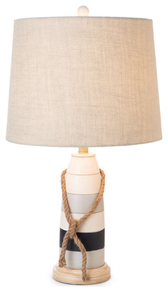 Buoy 27" Poly Coastal Table Lamp, Tri-color, Set of 2