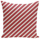 Zebra Stripe Decorative Pillow, Red, 18"x18"