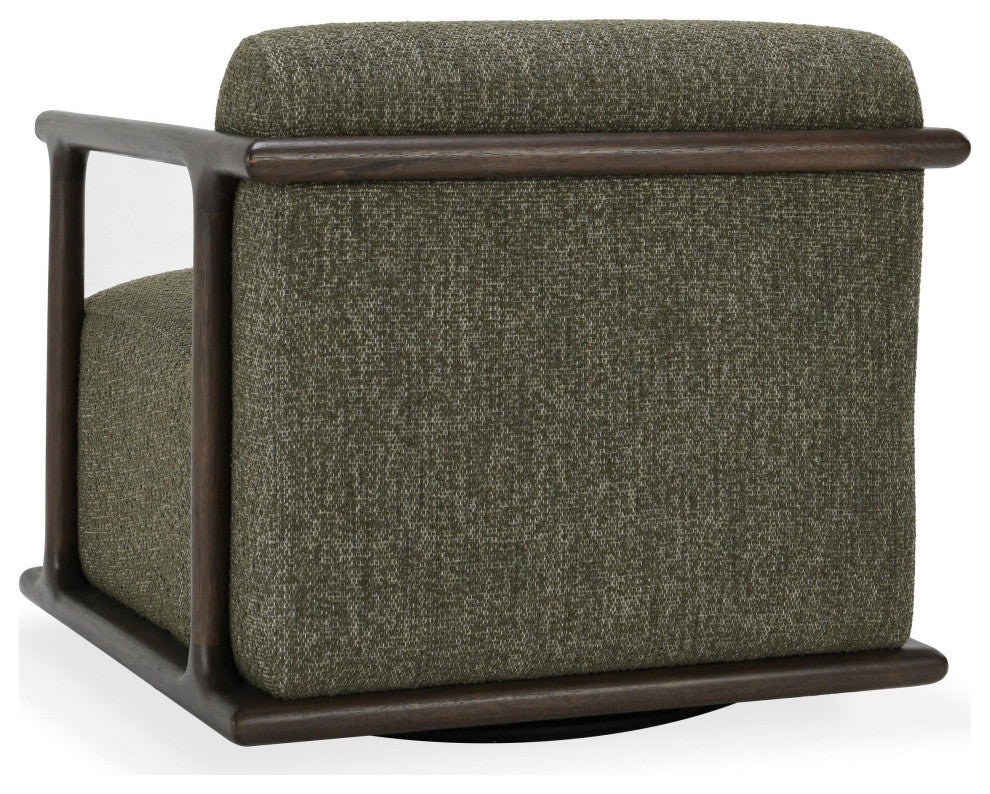 Kosas Home Lucia Green Boucle Swivel Accent Chair