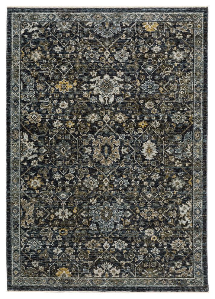 Augustus Inspirations Blue/ Light Blue Indoor Area Rug, Blue, 2'x3'