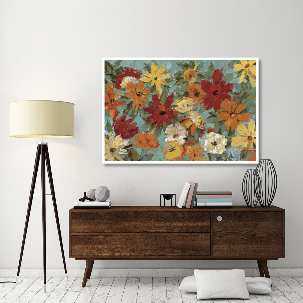 "Bright Expressive Garden" Digital Paper Print by Silvia Vassileva, 62"x42"