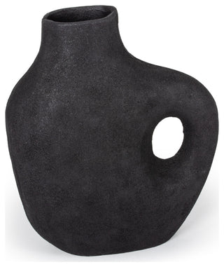 Fallon Black Decorative Metal Table Vase