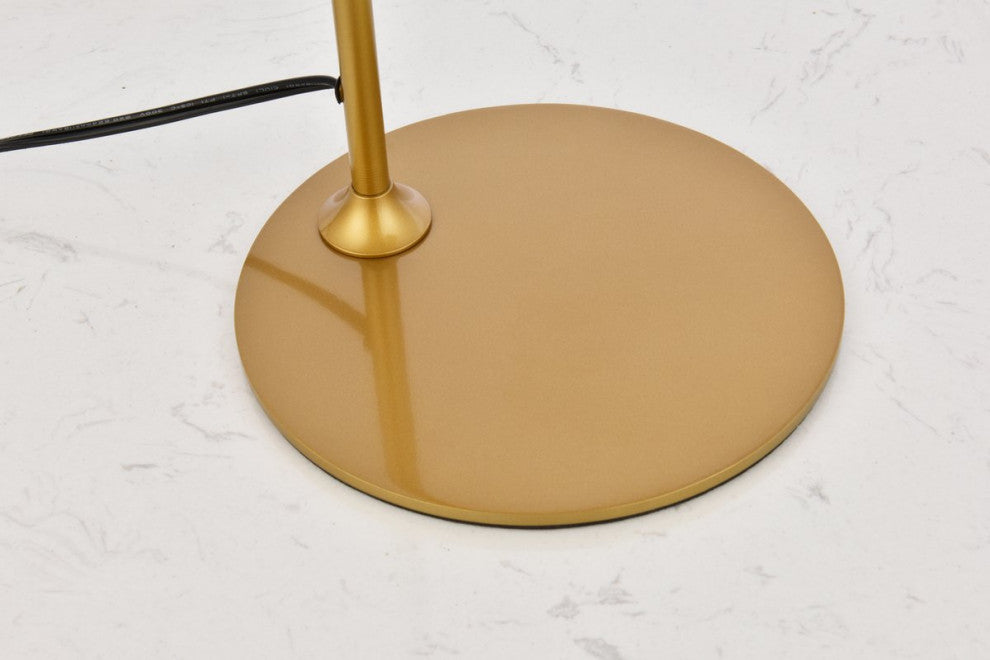 Lena 1-Light Brass Table Lamp