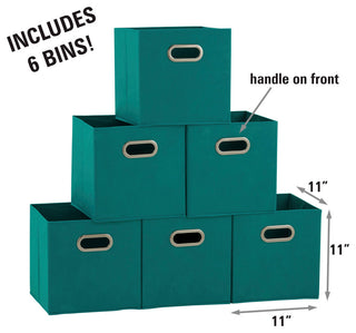 Fabric Storage Bins 6 Piece Set