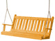 Cedar Traditional English Porch Swing, Natural Stain, 6 Foot