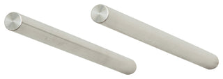 Vino Rails 1 (cork-forward metal wine storage), Milled Aluminum, No Collars (for Solid Backing)
