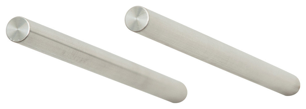 Vino Rails 1 (cork-forward metal wine storage), Milled Aluminum, No Collars (for Solid Backing)