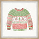 "Christmas Day Outfit" Framed Painting Print, 24x24
