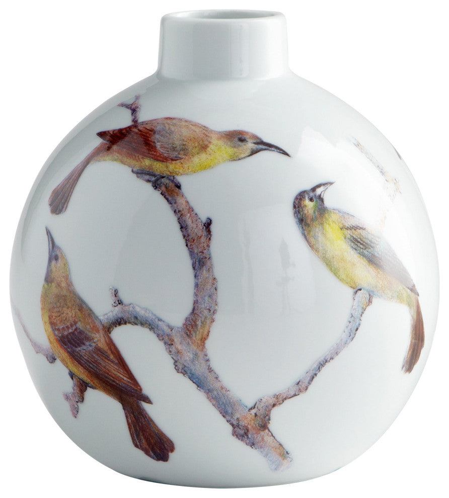 Aviary Vase, White Small