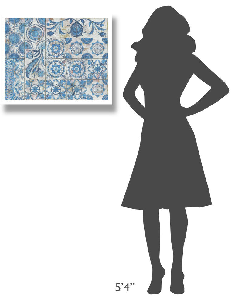 "Istanbul Tiles" Digital Paper Print by Kathrine Lovell, 26"x22"
