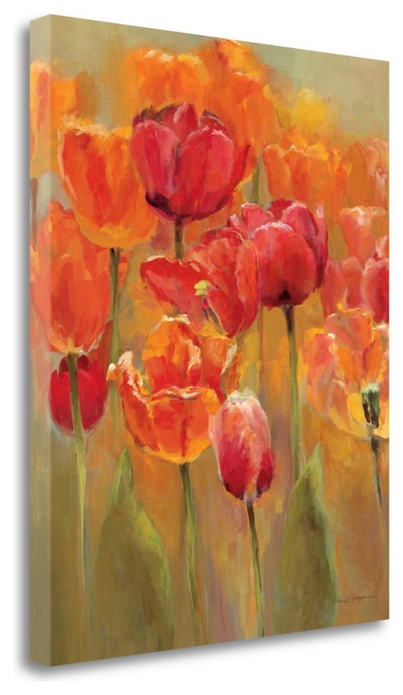 "Tulips In The Midst I" By Marilyn Hageman, Giclee Print on Gallery Wrap Canvas