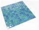 Mosaic Glass Tile Squares For Swimming Pool, Wet Areas & More, Blue Green