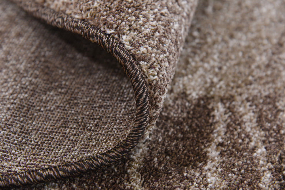 Rug Unique Loom Del Mar Light Brown Round 6' 0 x 6' 0
