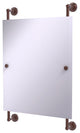 Dottingham Frameless Rail Mounted Mirror, Antique Copper