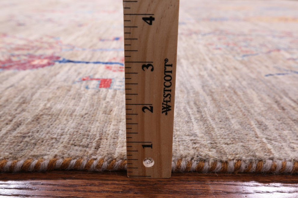 Tribal Persian Gabbeh Hand Knotted Rug 6' 7" X 9' 8" Q5260