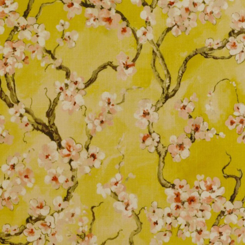 Curry Garden Cherry Blossoms Luxury Throw Pillow, Double sided 20"x26" Standard