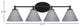 Capri 4-Light Bath Bar, Matte Black/Gray Matrix