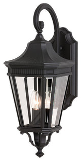 3-Light Wall Lantern, Black