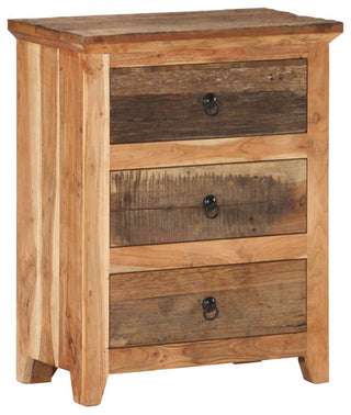 vidaXL Sideboard Storage Buffet Cabinet Solid Wood Acacia and Reclaimed Wood