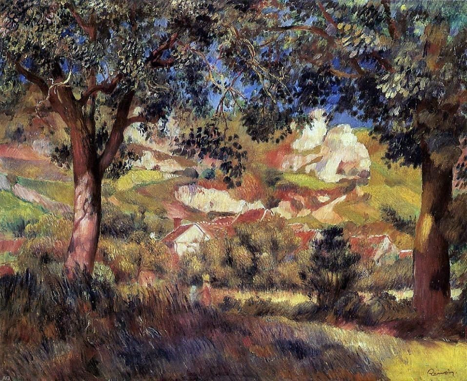 Pierre Auguste Renoir Landscape in La Roche-Guyon Wall Decal