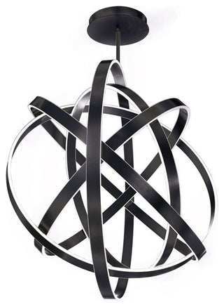 Kinetic 60" LED Chandelier 3500K, Black