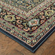 Karaman Intricate Floral Traditional Navy/ Multi Area Rug, 7'10"x10'10"
